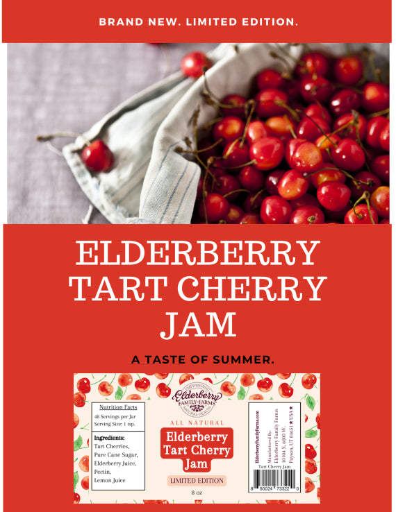 Elderberry Tart Cherry Jam