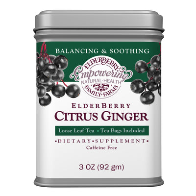 Elderberry Citrus Ginger Tea