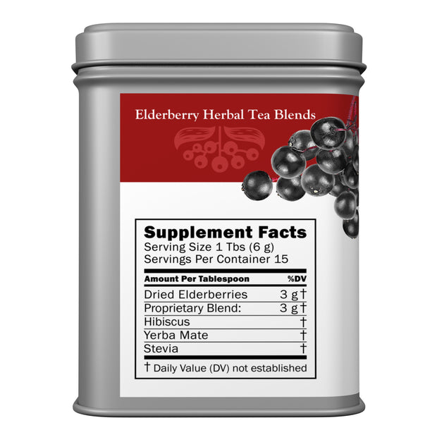 Elderberry Hibiscus Mate Terere' Tea
