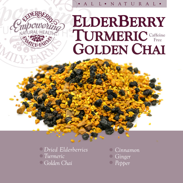Elderberry Turmeric Golden Chai Tea